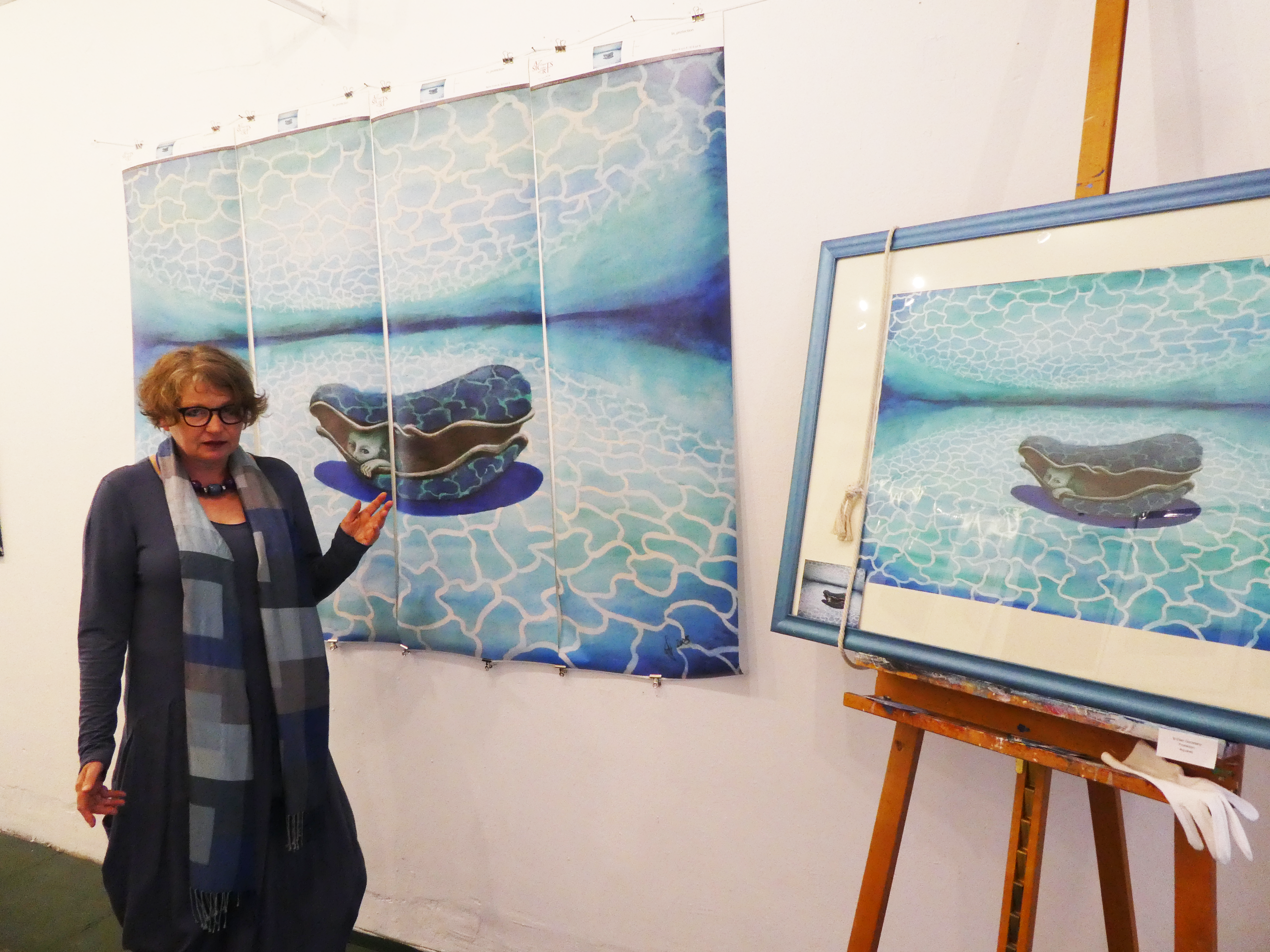 Ellen Gorzelany im Atelier